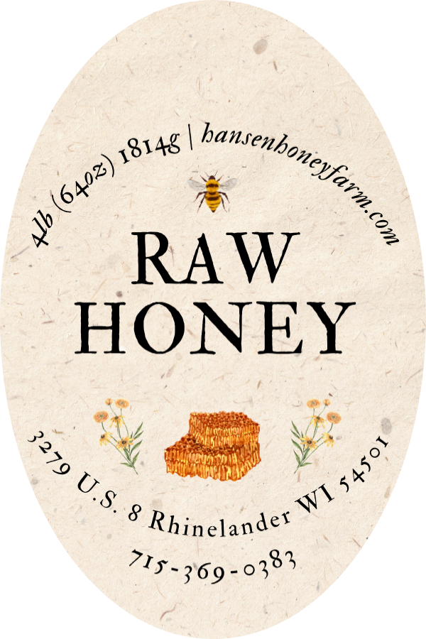 Antique Raw Honey Label