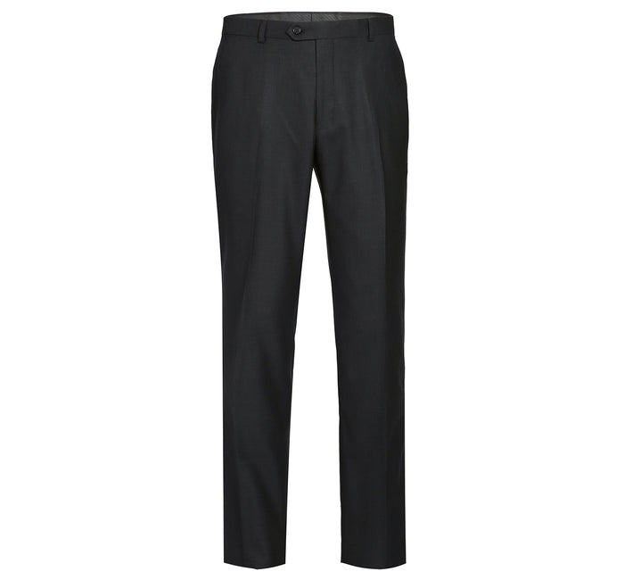 Black Classic No Pleat Trousers