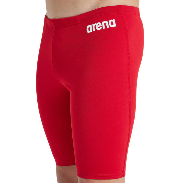 BOY'S TEAM SWIM JAMMER SOLID RED-WHITE