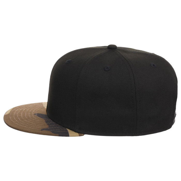 Crowns By Lids Dime Snapback Cap - Black/Camo