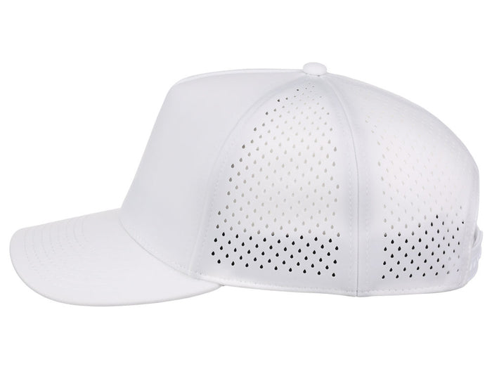 Crowns By Lids Tee Box 5-Panel Tech Cap - White