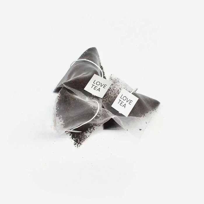 Love Tea English Breakfast Pyramid Tea Bags, blend of high-grown, quality Ceylon tea.