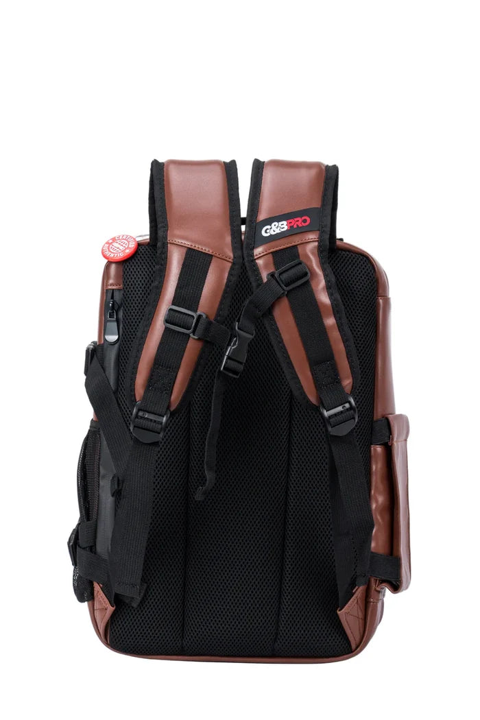 G&B PRO PREMIUM LEATHER MID SIZE MOBILE STATION - BROWN - Palms Fashion Inc.