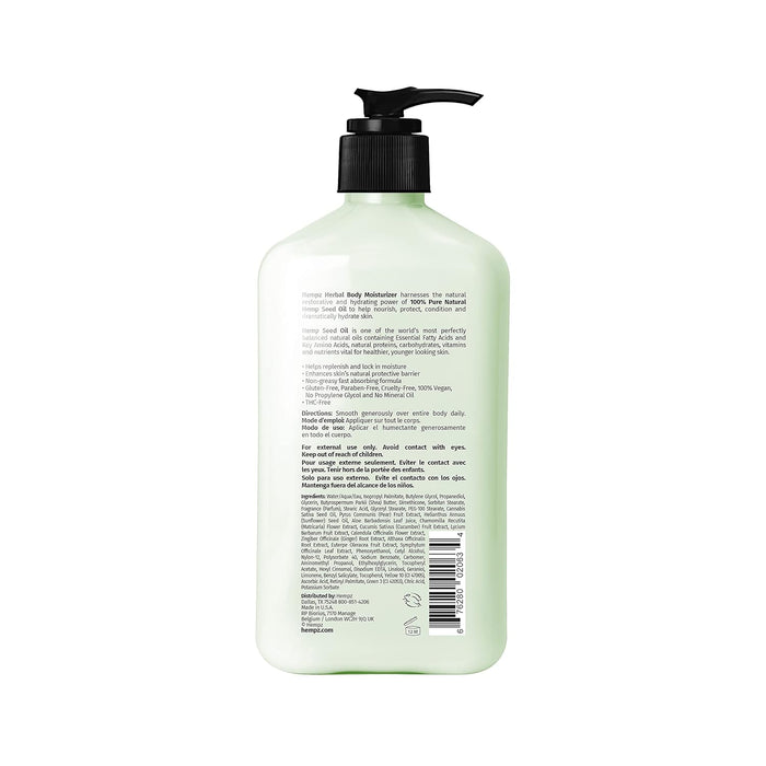 Hempz Body Moisturizer Green Tea and Asian Pear 17 fl. oz