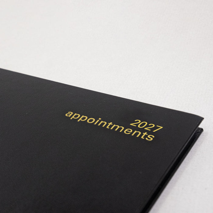 Letts Quarto Weekly Appointment Book, Principal, 2027 Black 27-C30YABK#color_black