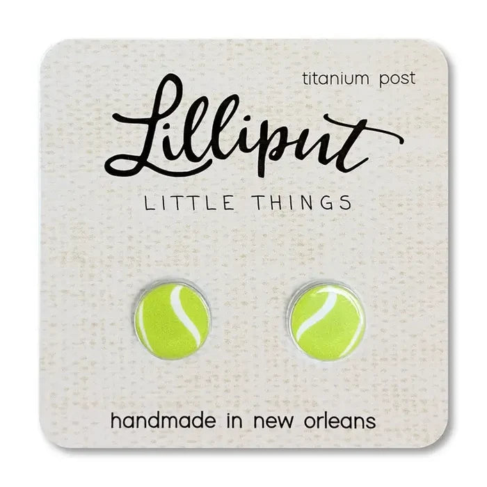 Lilliput Tennis Ball Earrings