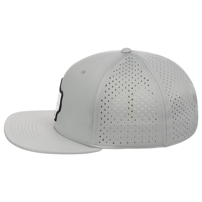 Local Crowns Texas Performance Flat Bill - Grey
