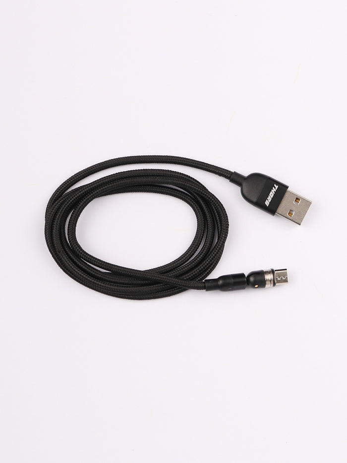 Magnetic USB Cable 1m Micro USB | 01 Black-Image 2