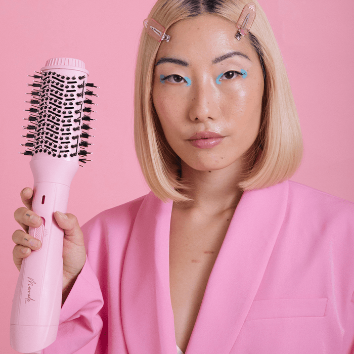 Mermade Hair Blow Dry Brush - Pink - Beauty Tribe