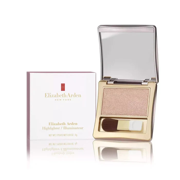 Powder Highlighter in shade Rose Quartz with carton and mirror