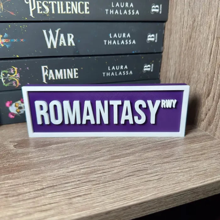 Romantasy Street Sign