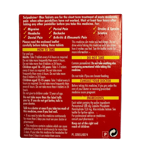 Solpadeine Max 30 Tablets (P)