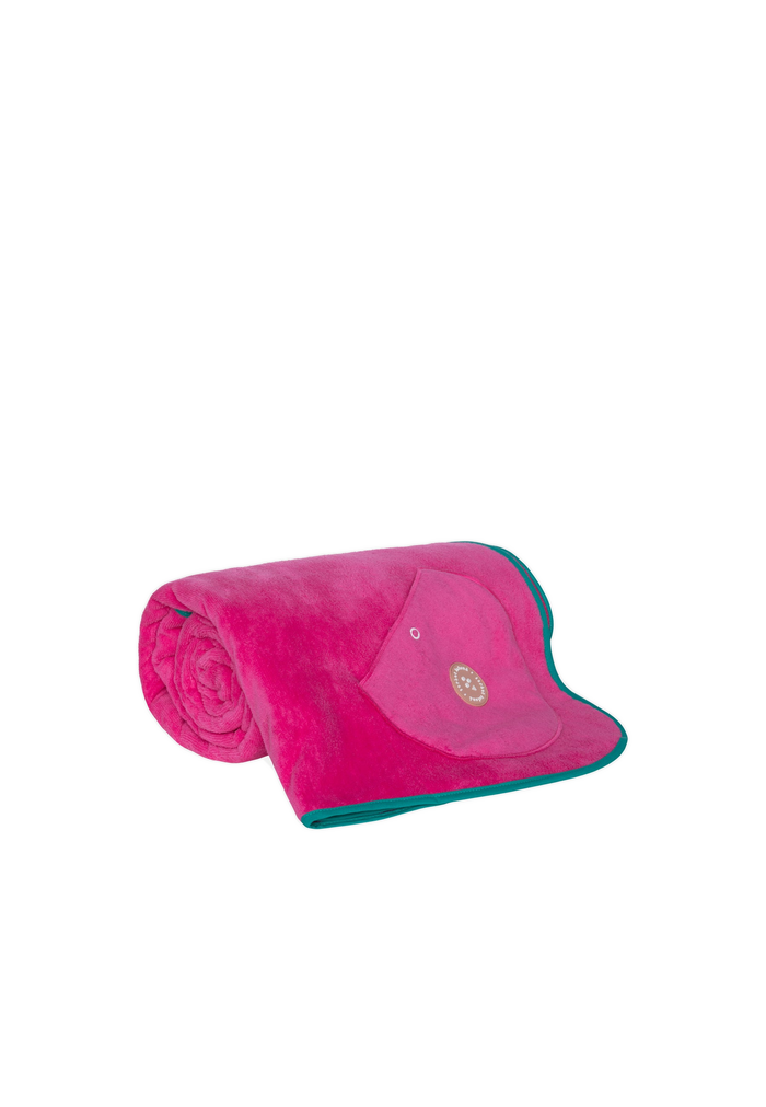 WAVY BEACH TOWEL PINK BUBBLE GUM