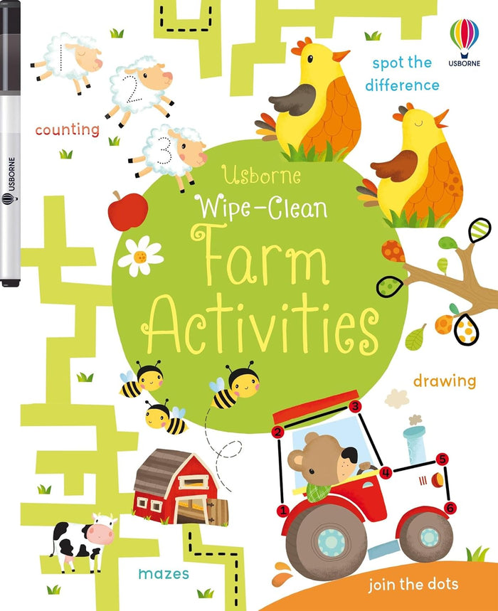 Wipe-Clean Farm Activities Book