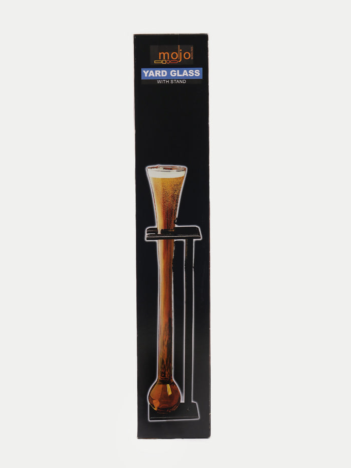 Yard Glass with Wooden Stand | One Colour-Image 2