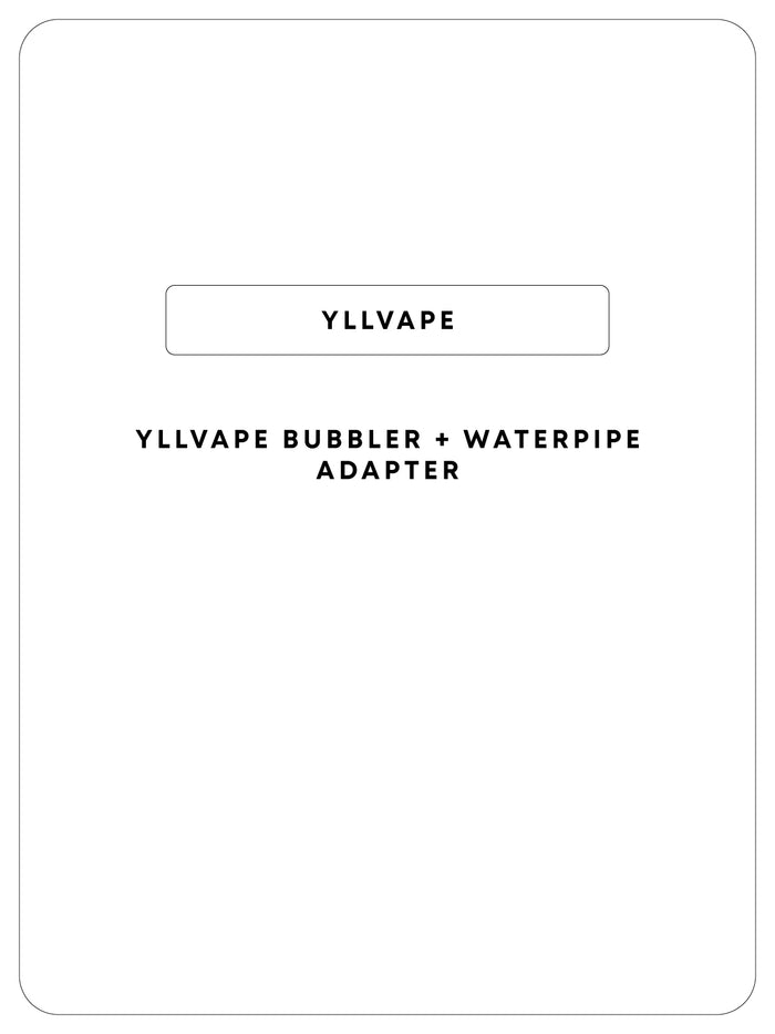 Yllvape Angus Bubbler + Waterpipe Adapter | One Colour-Image 1
