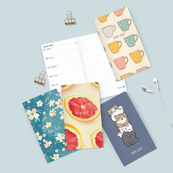 17-Month Two-Week Pocket Planner, Assorted Designs, 2026-2027 CA5626.ASX-27