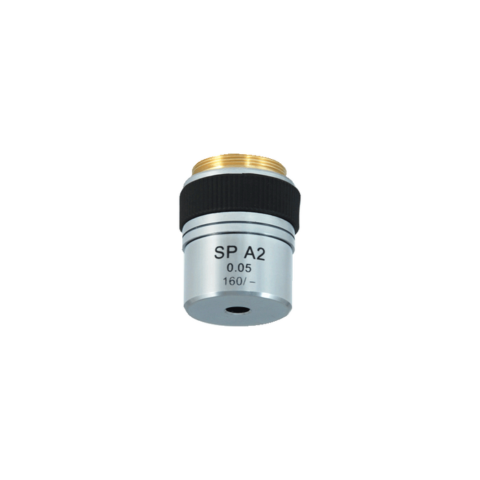 2X Achromatic Microscope Objective Lens, SKU PM13012131, three quarter front view