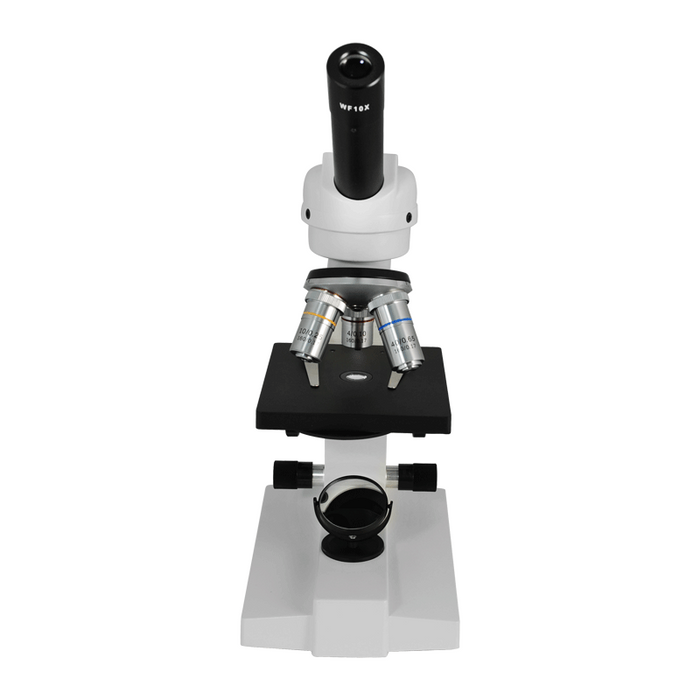 40X-400X Biological Microscope, Monocular, Mirror Light for Beginners, Students