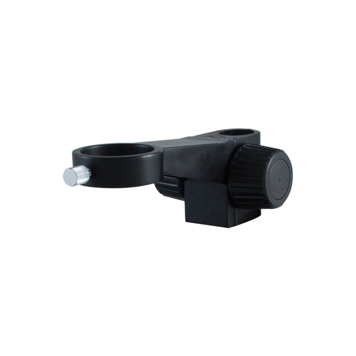 48mm E-Arm, Microscope Coarse Focus Block, 25mm Post Hole, SKU SA07041401, three quarter front view