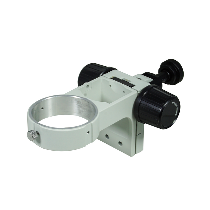 76mm E-Arm, Microscope Coarse Focus Block, 5/8" Mounting Pin, SKU SA02021102, three quarter front view