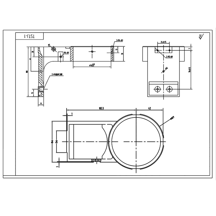 76mm E-Arm, Microscope Coarse Focus Block, 5/8" Mounting Pin