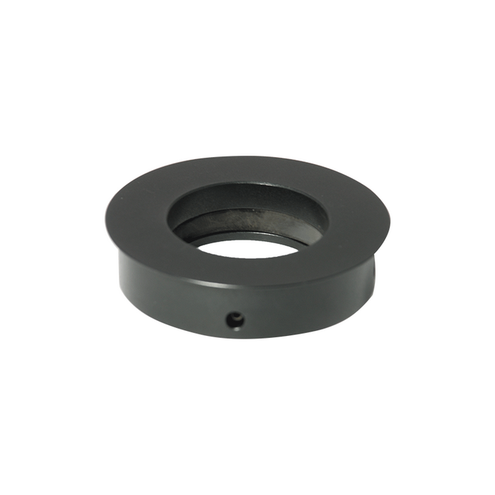 76mm Focus Rack Adapter, 50mm Scope Holder Diameter, Video Zoom Body Microscope E-Arm Converter, SKU SA02081206, three quarter front view