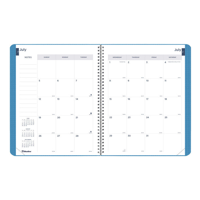 Academic Monthly Planner, DuraFlex, 2026 - 2027, English CA701V.BLU-27 #color_blue