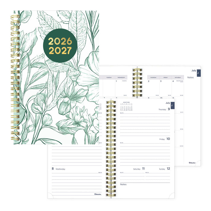 Academic Weekly Planner, Floral, 2026 - 2027 CA114PM.02-27 #color_floral-green