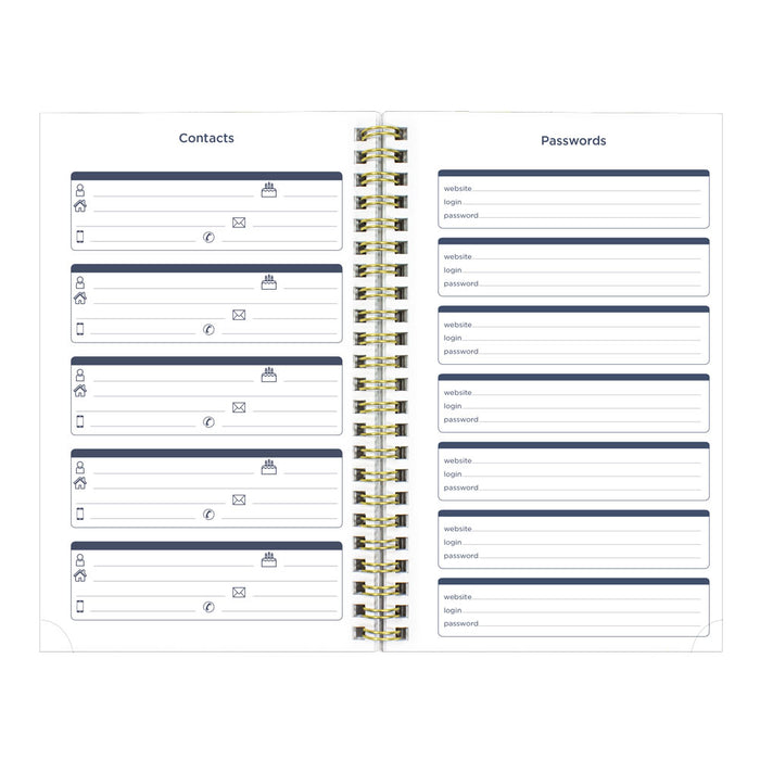 Academic Weekly Planner, Floral, 2026 - 2027 CA114PM.02-27 #color_floral-green