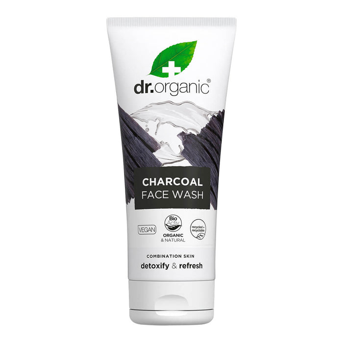 200ml tube Dr. Organic Activated Charcoal Face Wash, deep cleansing and detoxifying face wash.