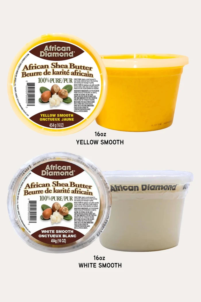 AFRICAN DIAMOND SHEA BUTTER 16oz 8oz AFRICAN DIAMOND