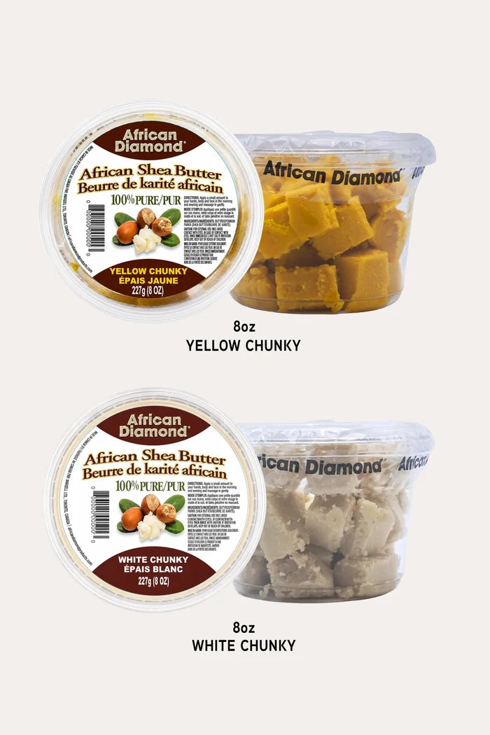 AFRICAN DIAMOND SHEA BUTTER 16oz 8oz AFRICAN DIAMOND