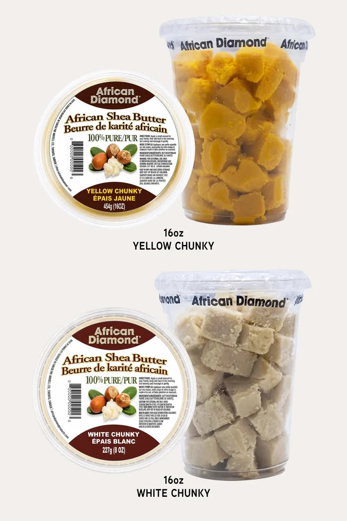 AFRICAN DIAMOND SHEA BUTTER 16oz 8oz AFRICAN DIAMOND