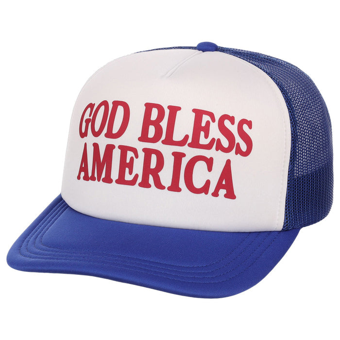 Americana God Bless America Foam Trucker Cap