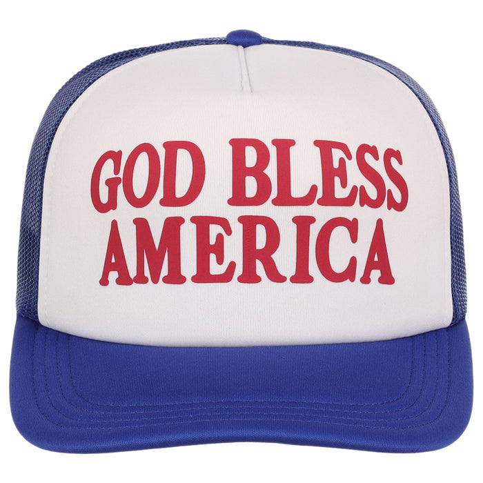 Americana God Bless America Foam Trucker Cap