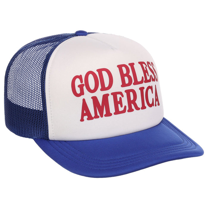 Americana God Bless America Foam Trucker Cap