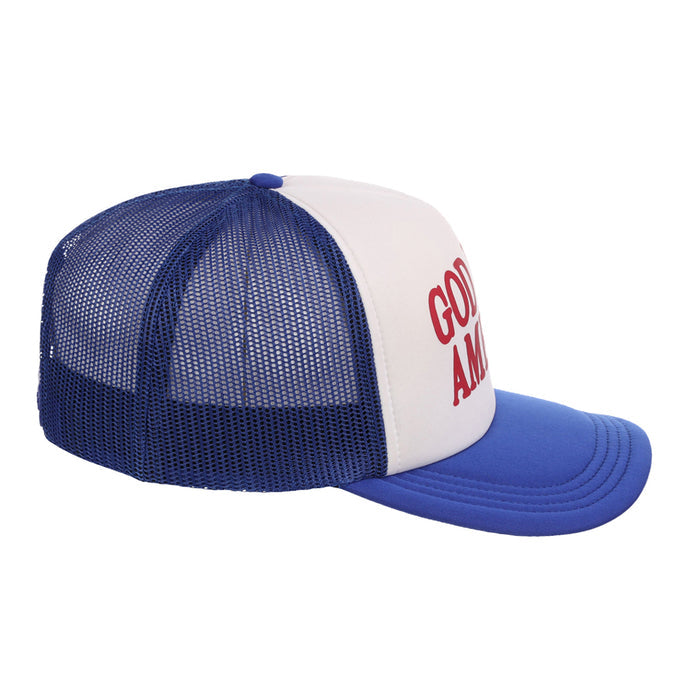 Americana God Bless America Foam Trucker Cap