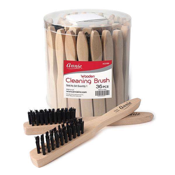 Annie Hard Cleaning Brush Display, 36 Count Bulk Bristle Brush, Light Brown