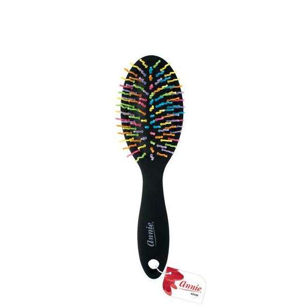 Annie Wave Bristle Cushion Brush, 1 Count, Black