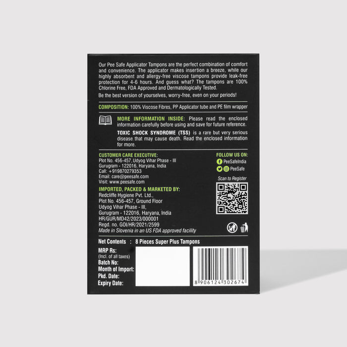 Pee Safe Applicator Tampons (8s)