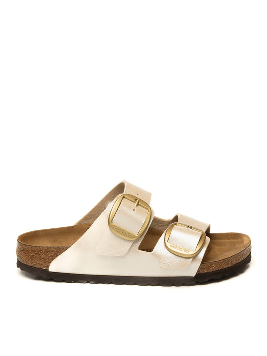 BIRKENSTOCK Arizona big buckle laminato pearl white ARIZONA BIG BUCKLE 1020021-PEARL WHITE