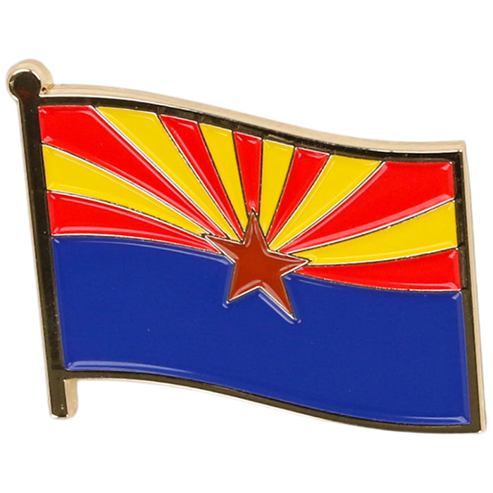 Arizona State Flag Hat Pin