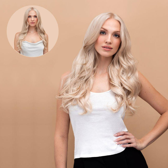 Ash Blonde (60) 18" 190g - Clip-Ins