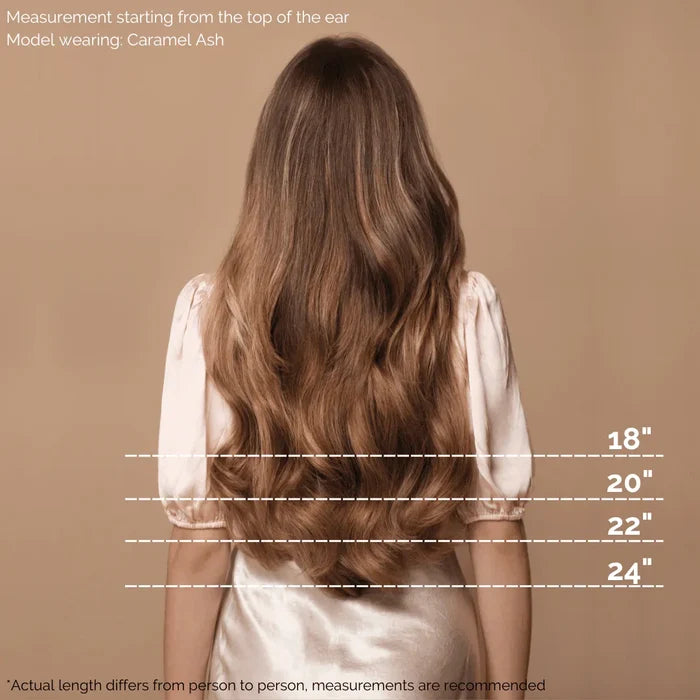 Ash Blonde (60) 18" 190g - Clip-Ins