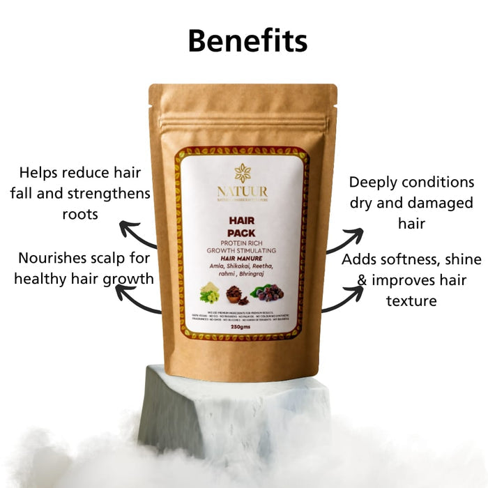 Ayurvedic Hair Growth Mask | with 15 Botanical Herbs | Strengthen | Repair | Renew