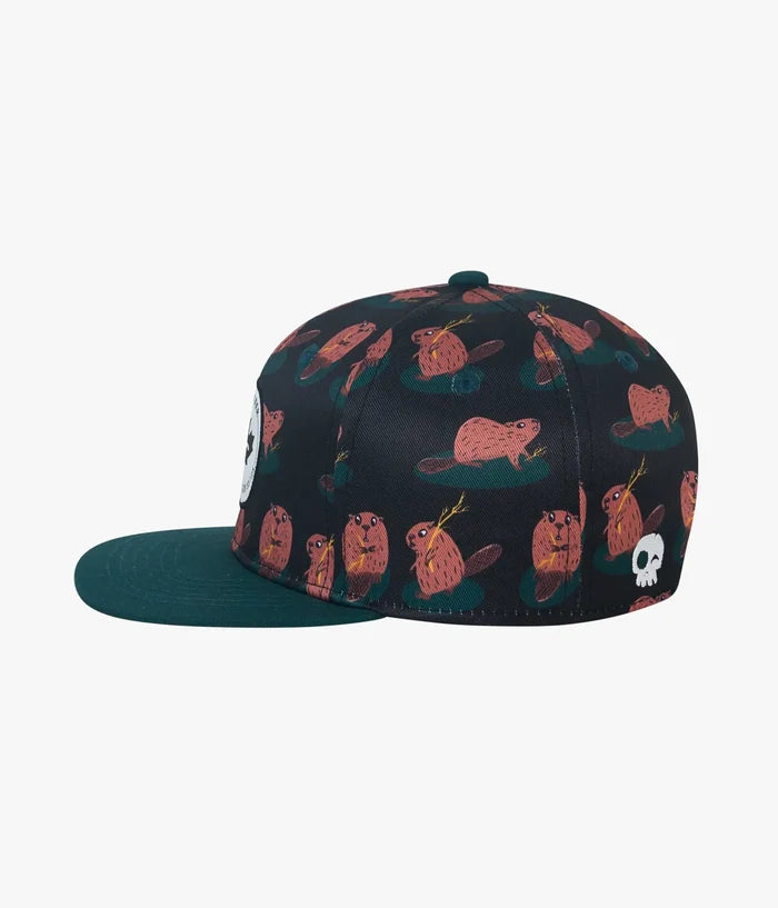 Beaver Tail Snapback Hat - Black | Headster | Headster | Jenni Kidz