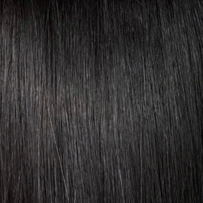 OUTRE smooth black straight hair texture for drawstring ponytail for natural hair