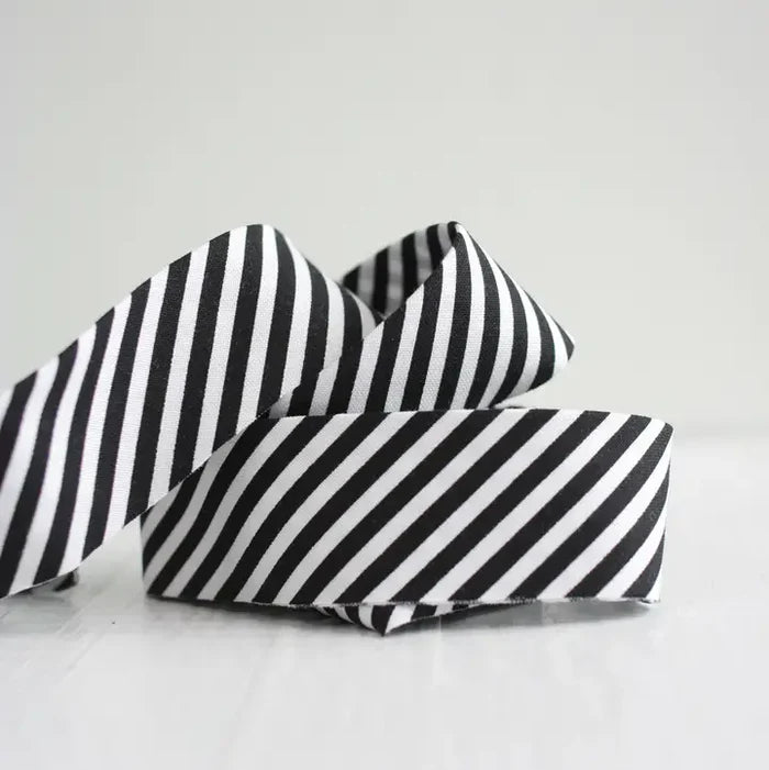 Black Stripe - 2.5" Bias Quilt Binding