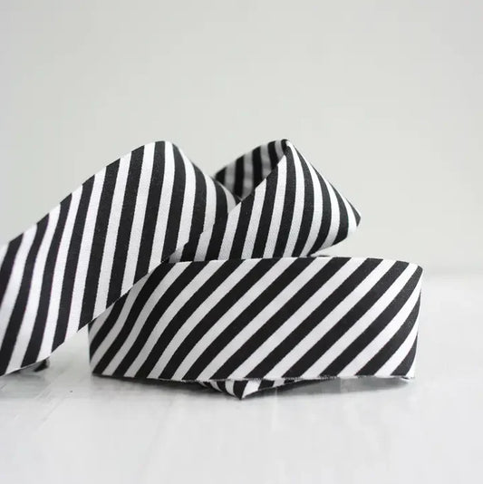 Black Stripe - 2.5" Bias Quilt Binding